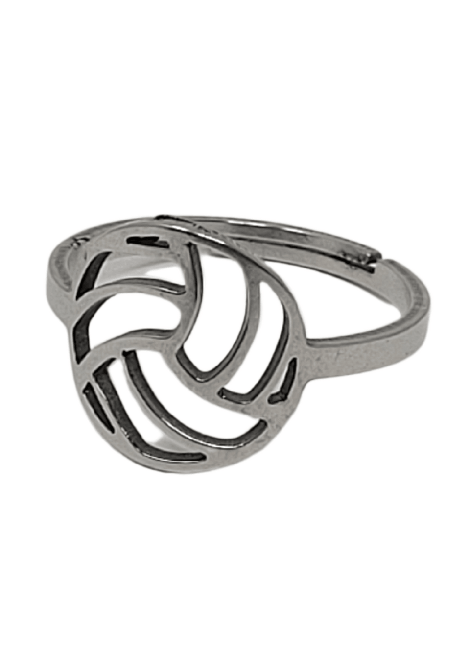 Silver Adjustable Volleyball Ring - VidaVibe